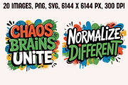 Autism Awareness Graffiti Quotes, an Object Graphic by PrintHaven Designs (Thumbnail 2 of 10)