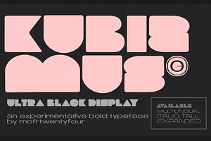 Kubizmus - Block Font