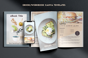 Recipe ebook Canva Template | Slate, a Templates & Theme by Monarch 21 Design