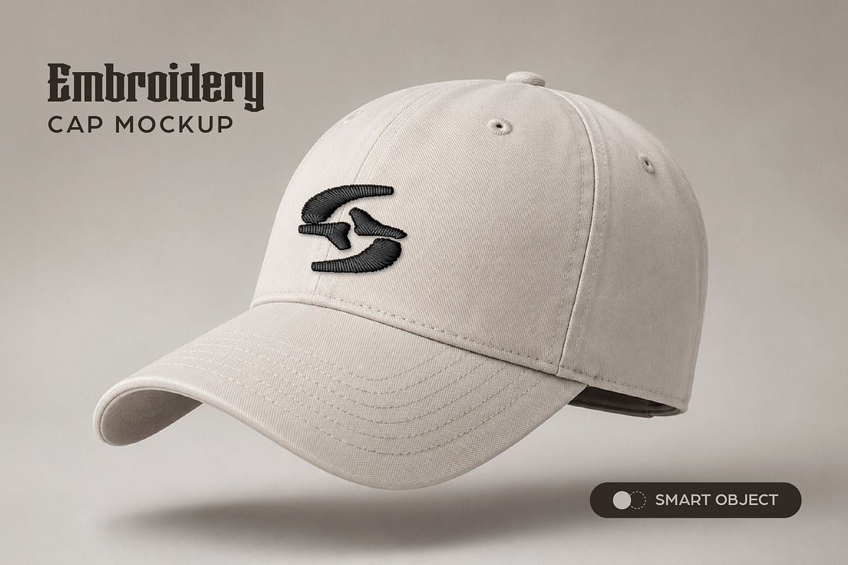 Embroidery Cap Mockup, a Hat Mockup by studiogstock (Photo 1 of 2)