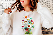 Whimsical spring daisy flower clipar, an Illustration by SinaCreation (Thumbnail 11 of 11)