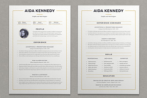 Resume Aida 2 Pages