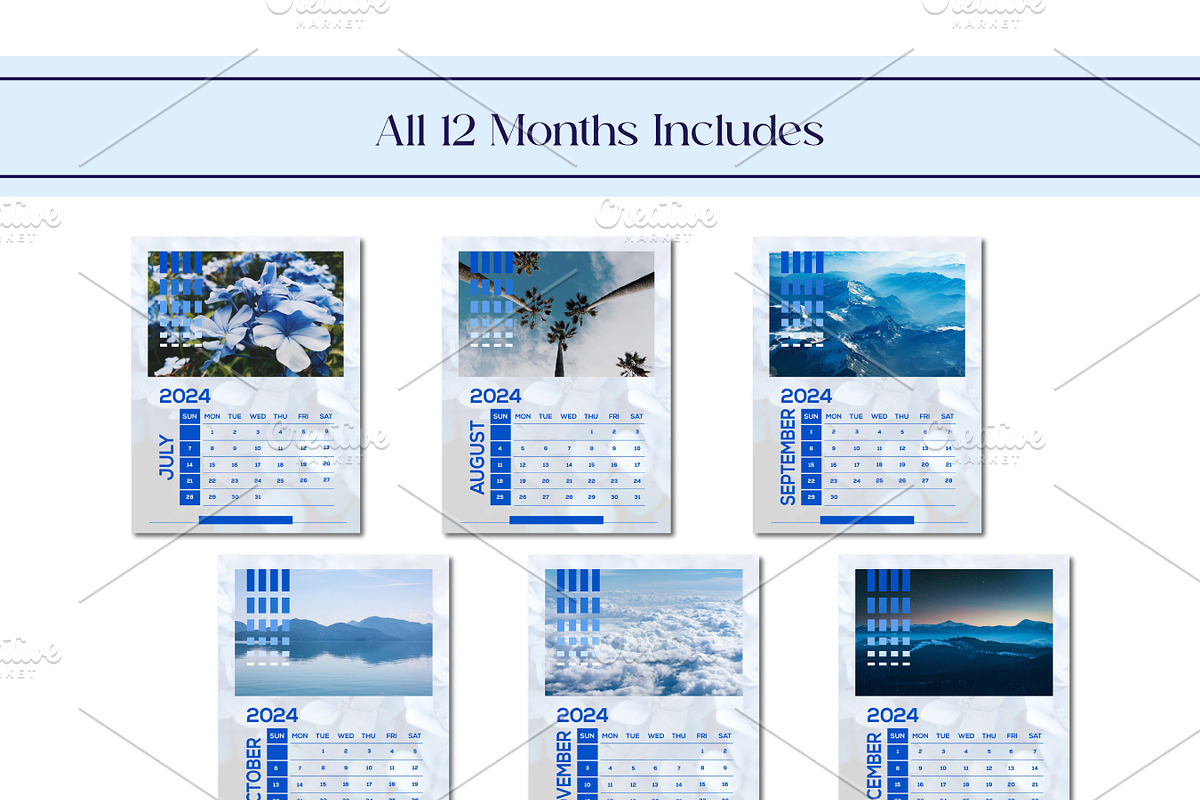 2024 Realstic Modern Calendar, an Object Graphic by Artiverge (Photo 3 of 5)