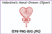Whimsical Hand-Drawn Valentine SVG, a Seasonal Illustration by Gfx Expert Team (Thumbnail 9 of 15)