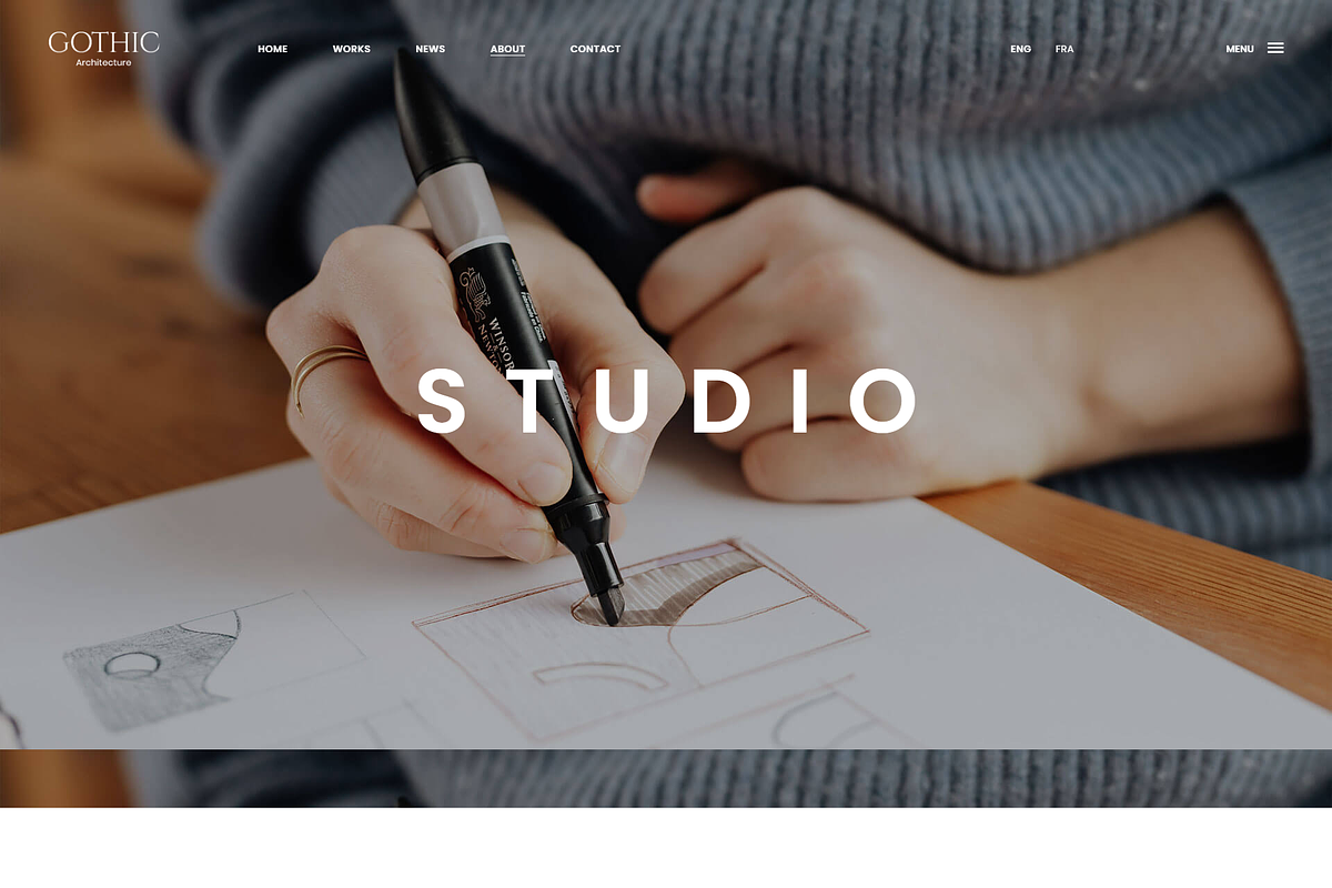 Architecture HTML5 Template - Gothic, a Bootstrap Template by HasThemes