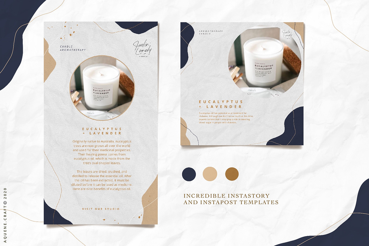 Abstract Earth Tone Instalove, a Social Media Template by aquene (Photo 3 of 10)