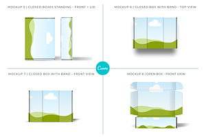 Mailer Box Mockup For Canva