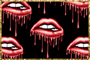 Dripping Lips Png Cliparts, a Decorative Illustration by The GG Shop (Thumbnail 4 of 7)