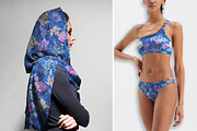 Romantic Blue Botanical Floral Print, a Pattern Graphic by Gullenda (Thumbnail 5 of 6)