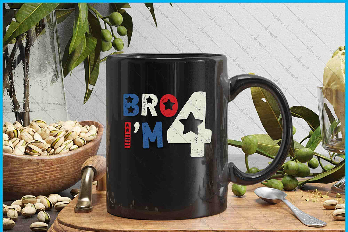 Bro I'm 4 Four Years Old 4thBirthday, a Graphic by Creativeusart (Photo 3 of 4)