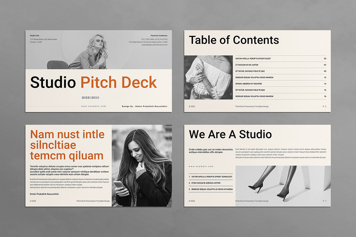 Pitch Deck Presentation Template, a Presentation Template by E-Type (Photo 2 of 5)