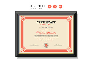 105. Trendy Certificate Template