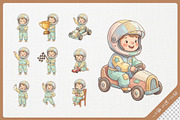 Charming Racer Cute Kids Cartoon, a Sport Illustration by Gohsantosa (Thumbnail 4 of 4)