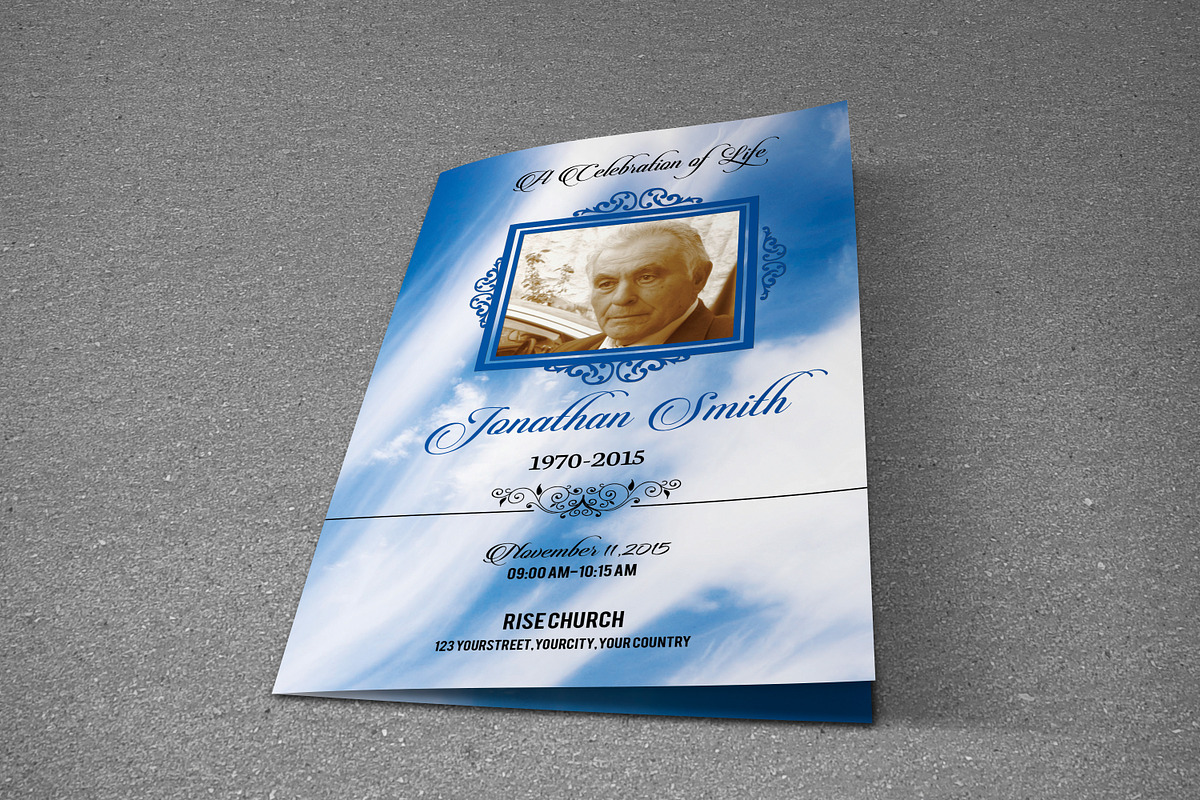 Funeral Program Template - T331, a Brochure Template by Template Shop (Photo 2 of 4)