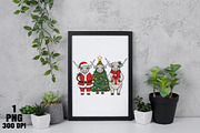 Christmas Highland Cow PNG, an Illustration by Daily.Designs (Thumbnail 5 of 5)