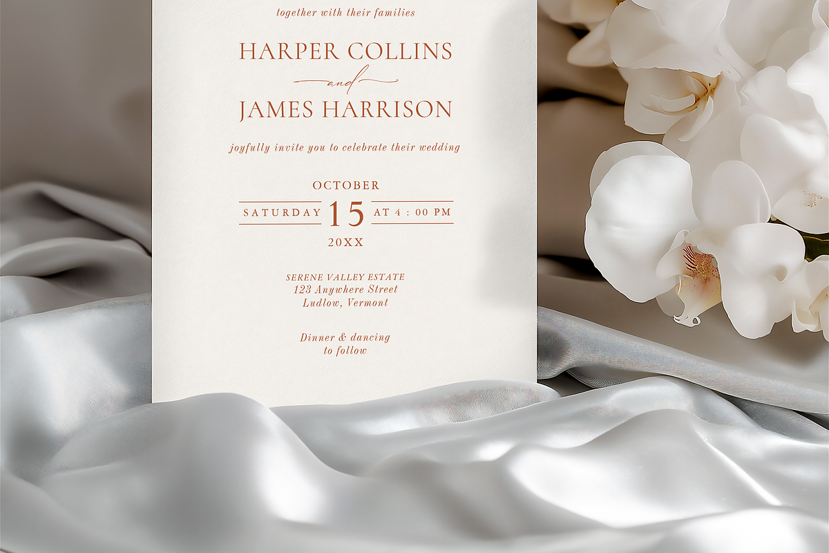 Orchid Wedding 5x7 Invitation Mockup, a Product Mockup by Serenefeeling (Photo 4 of 6)