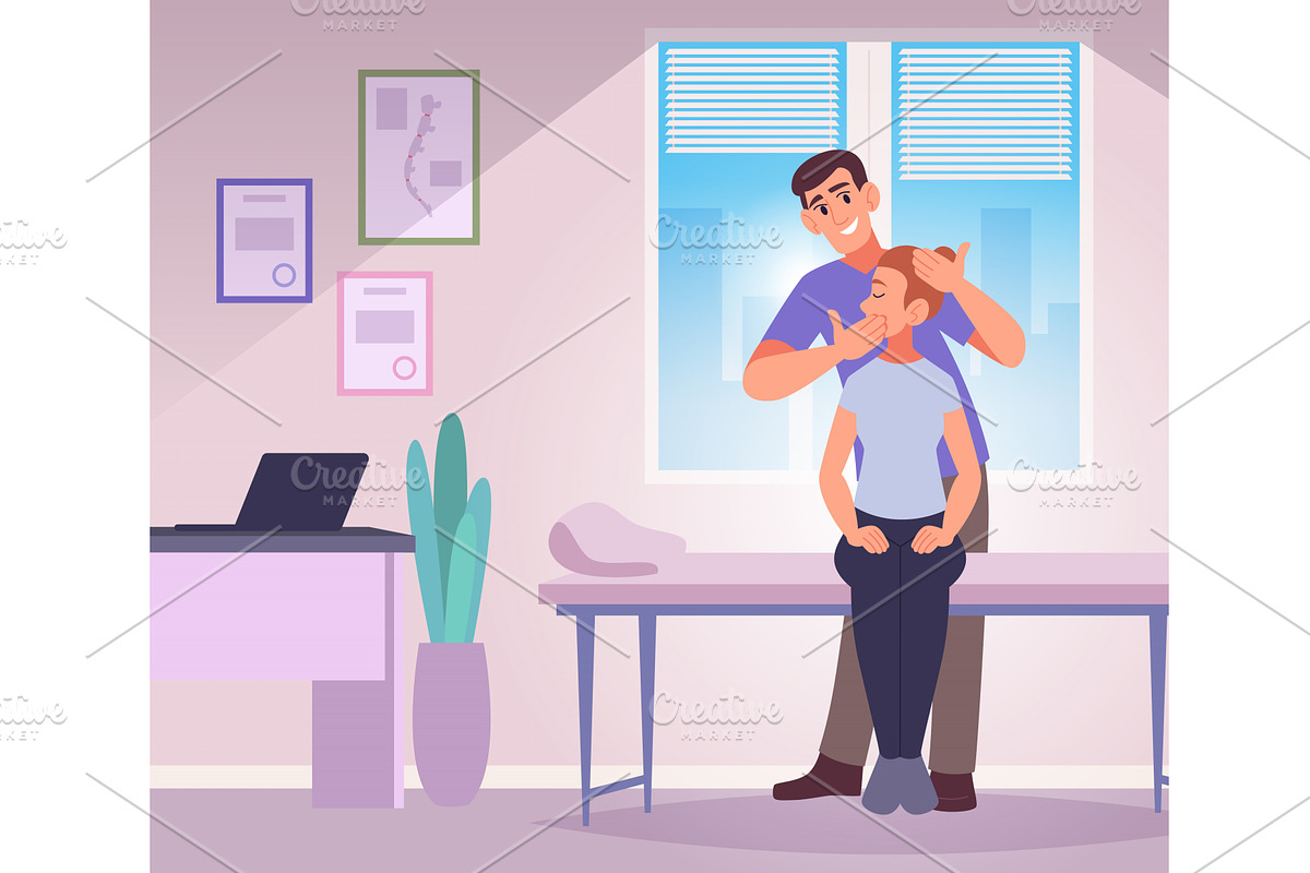 Manual therapy. special procedures, a Healthcare Illustration by Onyx