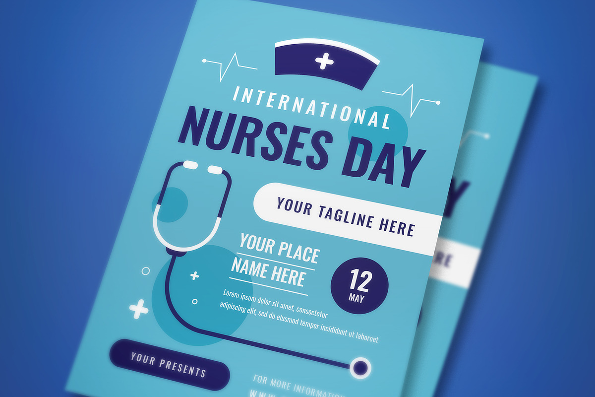 International Nurses Day Flyer Set, a Flyer Template by graphicook (Photo 2 of 3)