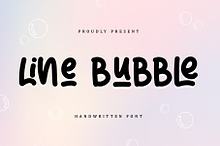 Line Bubble | Handwritten Font