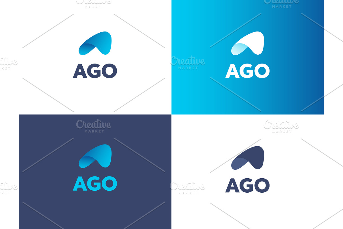 Ago A abstract letter logo template, a Branding & Logo Template by MindMuse (Photo 2 of 3)