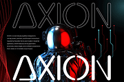 Axion - Bold Display Typeface, a Sans Serif Font by overlaytemplates (Thumbnail 1 of 5)