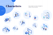 Isometric Business Illustration Pack, a Templates & Theme by Graphicdunk (Thumbnail 4 of 6)