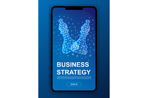 Futuristic business strategy concept, an Illustration by GraphiShop
