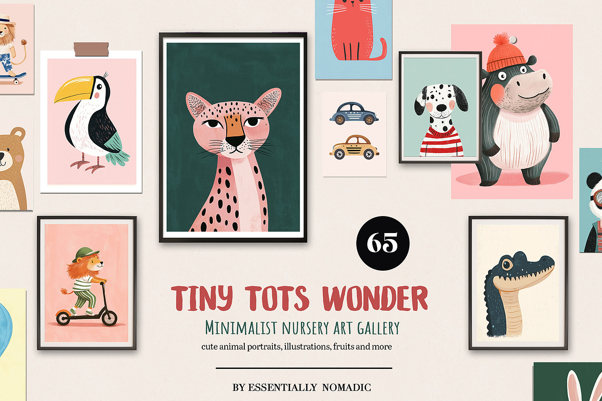 Minimalist Nursery Wall Art Gallery, a Background Graphic by Essentially Nomadic (Photo 1 of 11)
