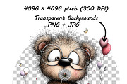 21 Teddy Bear Birthday Party Clipart, a Graphic by one-touch (Thumbnail 16 of 18)