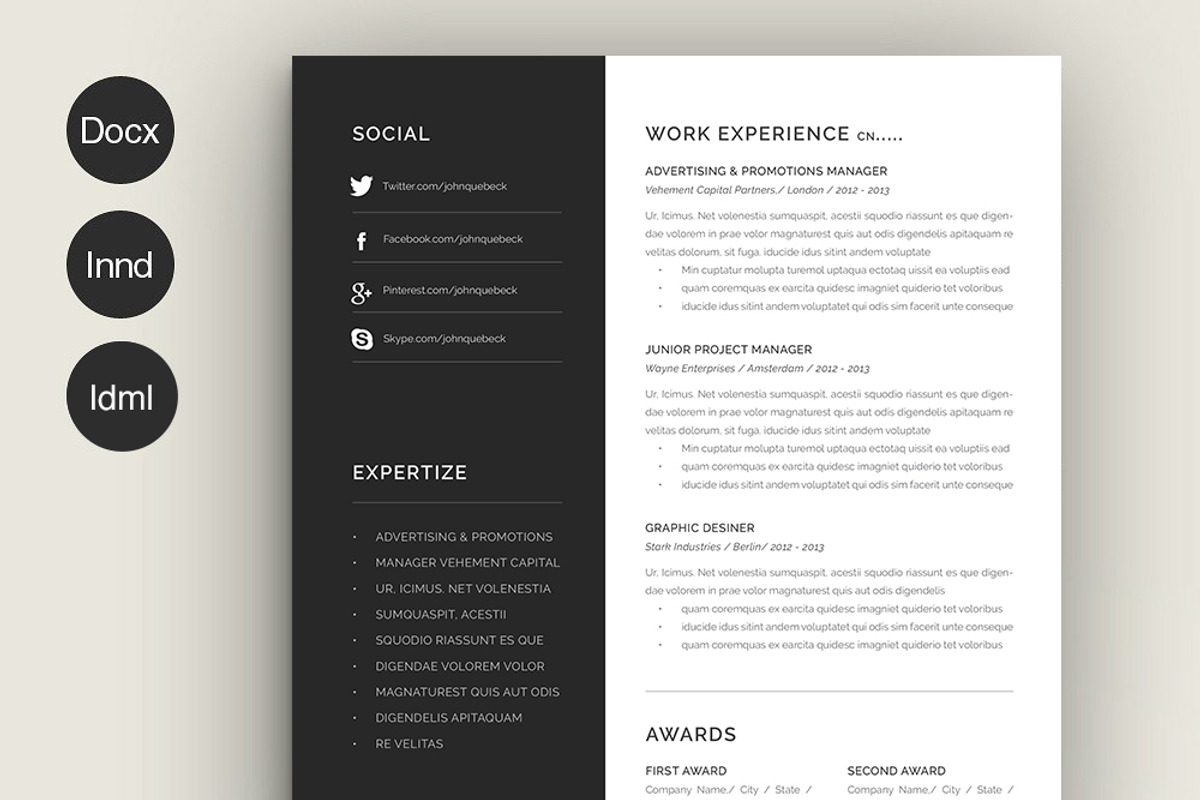 Resume Gina, a Resume Template by Estartshop (Photo 5 of 5)