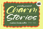 Charm Stories Modern Handwritten, a Script Font by Letterena Studios Script (Thumbnail 1 of 10)