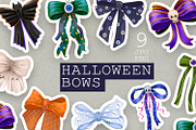 Halloween Bows Clipart Hand Drawn, an Object Graphic by the_myro (Thumbnail 1 of 12)