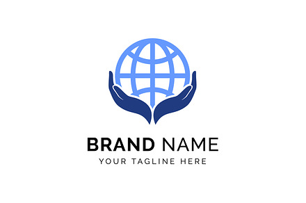 save earth logo design. Save globe, a Branding & Logo Template by Distrologo