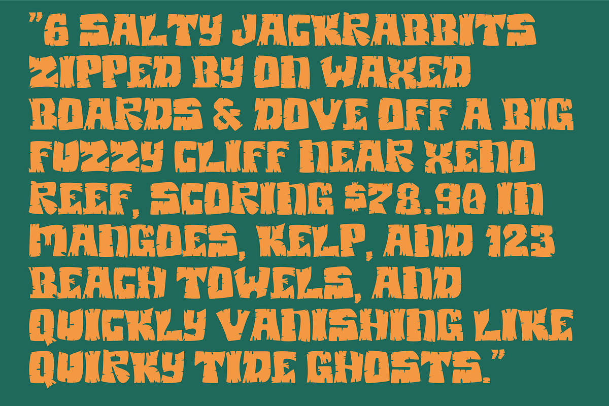 Bongo Oasis | Freaki Tiki Font, a Handwritten Font by Bend Industries (Photo 6 of 10)