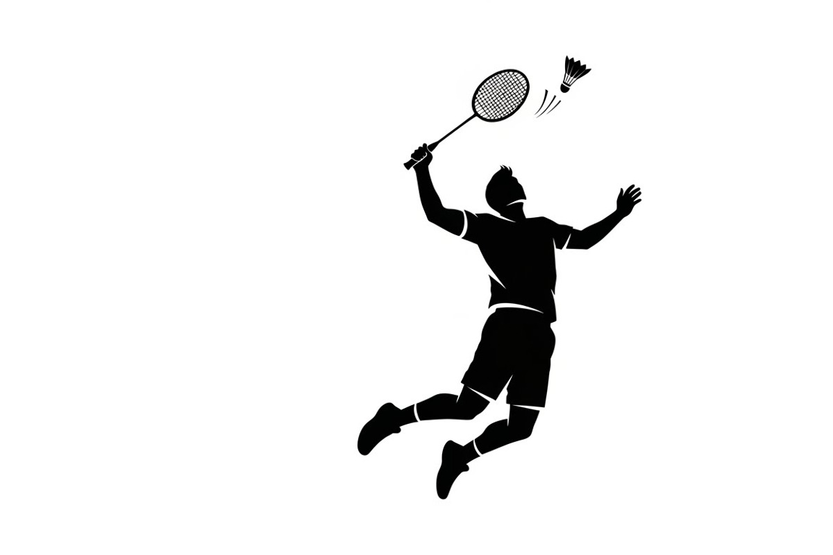 Badminton Smash Silhouettes, an Illustration by Amazin_art (Photo 23 of 31)