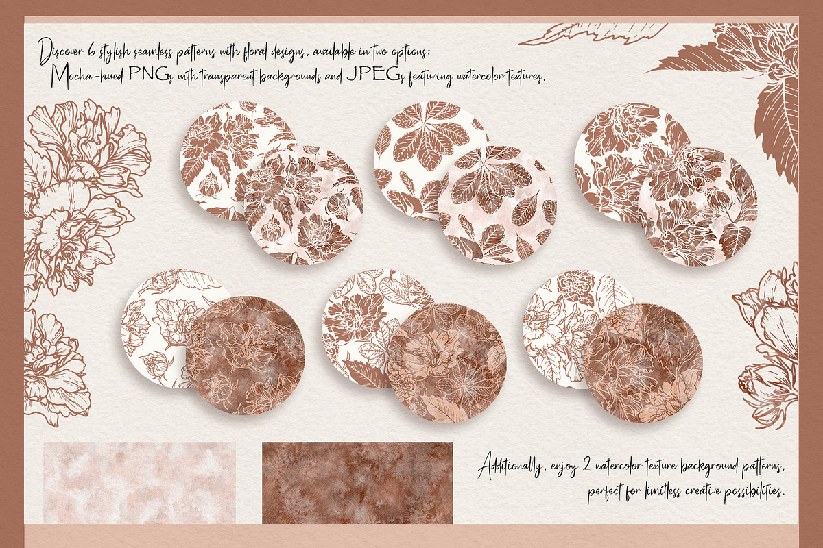 Mocha Mousse Watercolor Collection, a Graphic by Nadya Saen Art (Photo 7 of 12)