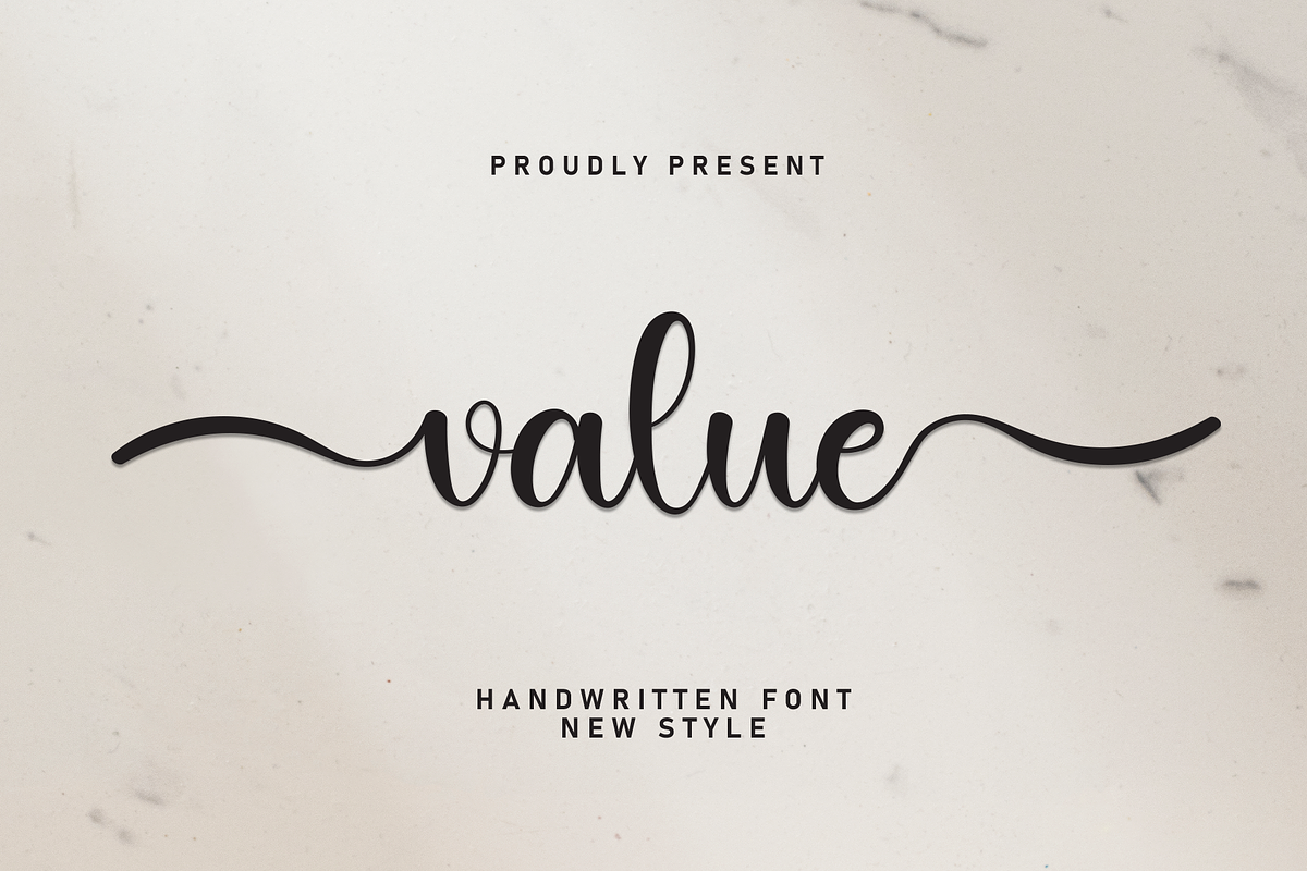 Value | Script Font, a Handwritten Font by Scratchones (Photo 1 of 9)