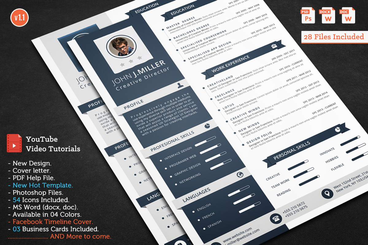 Smasher CV Resume, a Resume Template by CodePower (Photo 1 of 5)