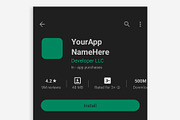 Google Play App Mockup PSD, a Social Media Template by Dilshod Sobirov (Thumbnail 5 of 5)