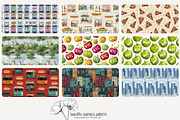 70 New York City seamless pattern, a Pattern Graphic by Poppy Lane Studio (Thumbnail 3 of 10)