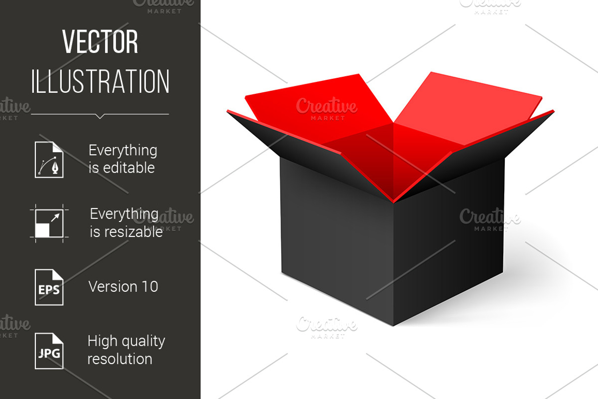 Opened box, a Background Graphic by DvargShop