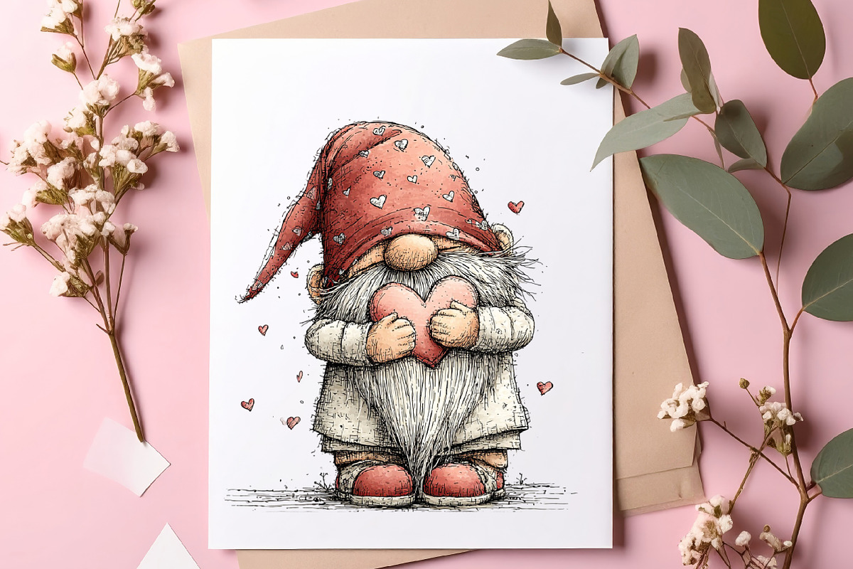 Romantic Watercolor Love Clipart, an Illustration by SinaCreation (Photo 4 of 9)