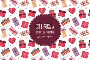 Gift boxes pattern