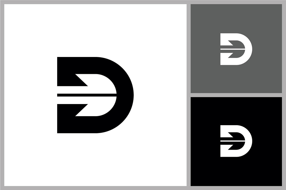 Letter D Logo Icon with Arrow, a Branding & Logo Template by quadrazo (Photo 1 of 2)