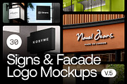 30 Signs & Facade Logo Mockups - V5, a Product Mockup by Asylab (Thumbnail 38 of 38)