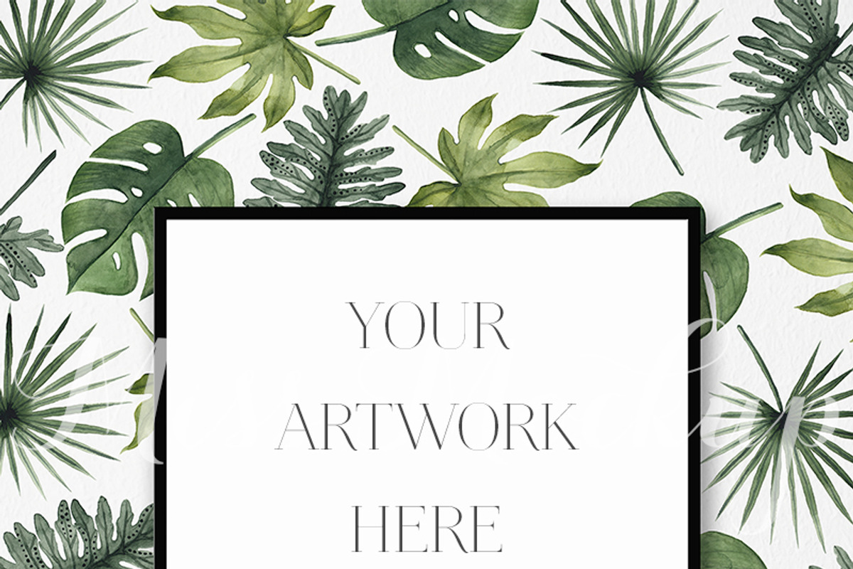 Black Frame Mockup, a Print Template by Miss Mockup