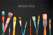 Watercolor drawing brushes set, an Object Illustration by Art and Funny (Thumbnail 2 of 3)