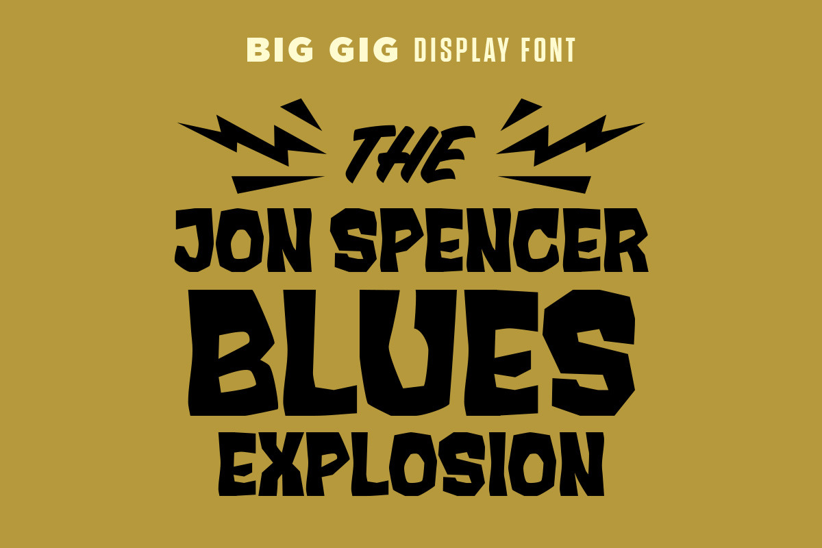 Big Gig Font, a Sans Serif Font by Price Foundry (Photo 7 of 7)