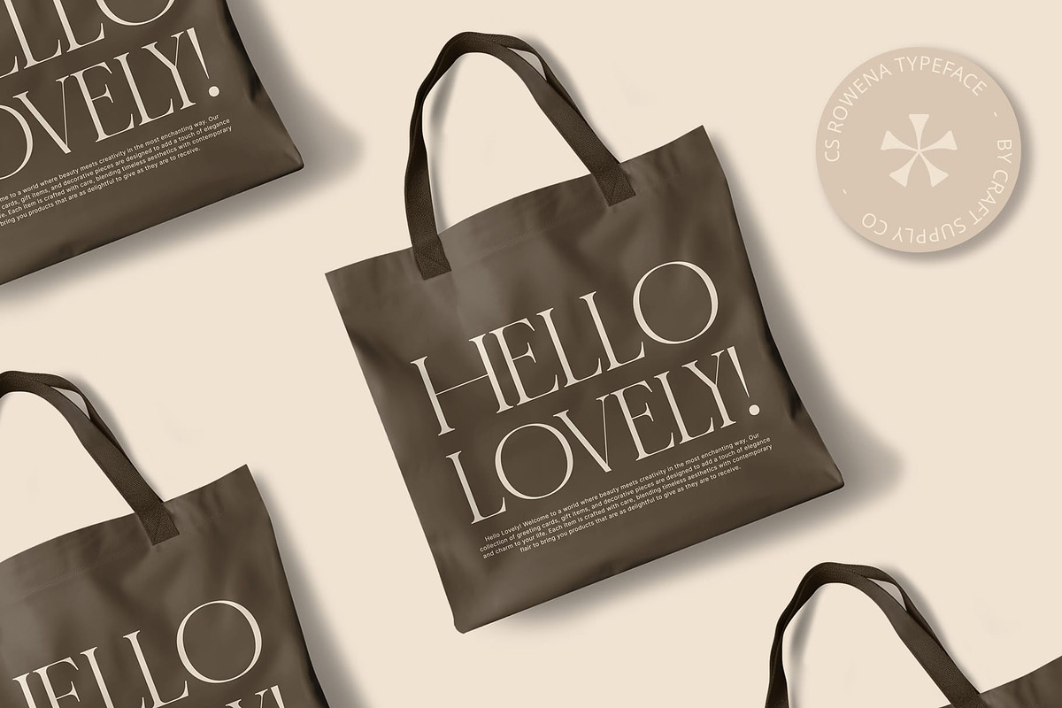 CS Rowena – Serif Font, a Serif Font by Craft Supply Co. (Photo 5 of 8)