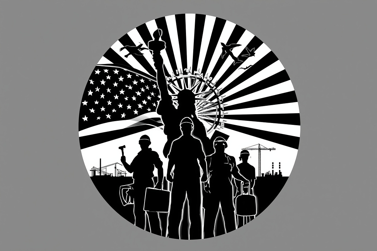 Nation Builder Silhouette Set, an Illustration by yasushie (Photo 11 of 20)